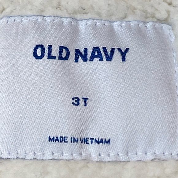 Old Navy Girls Light Pink/brown hooded Sherpa lined Puffer Jacket Size 3 Toddler - Picture 10 of 14